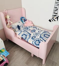 ikea busunge rosa växarsäng