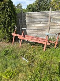Båtställning bortskänkes mot hämtning