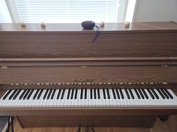 Piano bortskänkes