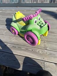 Fisher-Price megabloks gåbil grön lila bortskänkes