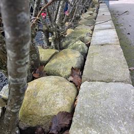 Natursten borskänkes