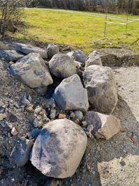 Stenbumlingar bortskänkes