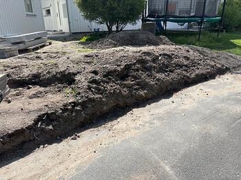 Fyllnadsmassor jord/grus (direkt vid stickväg)