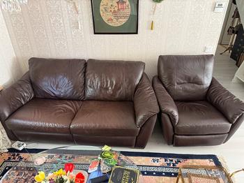 Soffa och fåtölj bortskänkes