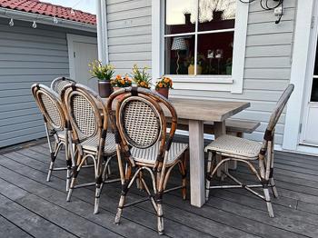 Franska bistrostolar till altan/terrass/balkong bortskänkes