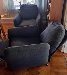 2 stycken IKEA rek liner fåtöljer bortskänkes