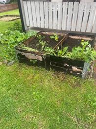 Planteringsjord i pallkrage